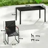 Outsunny tuinmeubelset, zithoek, 150x80 cm, met glazen Productafbeelding-voorbeeld 3
