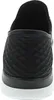 The back view of a black SKECHERS shoe with a white sole. Podgląd zdjęcia produktu