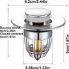 Vysouvací zátka do umyvadla, univerzální sítko do umyvadla Náhled obrázku produktu 3