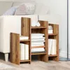 Beistellschrank mit Regal Altholz 60 x 26 x 60 cm Produktbild-Vorschau 1
