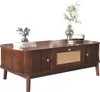 okwish Table basse en rotin avec tiroirs et portes Voir les images du produit 10