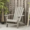 Outsunny Adirondack Stuhl wetterfest Adirondack Chair aus Produktbild-Vorschau 2