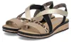 Rieker Damen Sandalette Mehrfarbig/Leopard Voir les images du produit 24