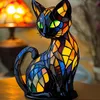 Katzen Lampe, Katzenlampe Mosaik, Nachttischlampe, USB Produktbild-Vorschau 1