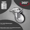 SOTECH Möbelrolle LINDAU Ø 50 mm silbergrau/schwarz – ohne Produktbild-Vorschau 5