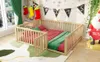 Lit enfant 140 x 200, cadre de lit en bois avec barrière et Voir les images du produit 4