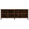 vidaXL Stojan na topánky smoke oak 131x35x50 cm odvodený Náhľad obrázku produktu 3