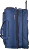 A navy blue Travelite trolley bag is shown from the side against a white background. Produktbild-Vorschau