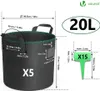 VOUNOT® 5er Pflanzsack 20L, Pflanztasche mit Produktbild-Vorschau 2