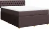 vidaXL Boxspringbett mit Matratze Dunkelbraun 140x190 cm Produktbild-Vorschau 3