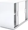 A white sliding door cabinet shown from a three-quarter angle. Produktbild-Vorschau