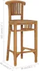 vidaXL Barhocker Teak Massivholz Produktbild-Vorschau 6