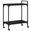 vidaXL Wózek kuchenny czarny 60,5x31x72,5 cm Materiał Podgląd zdjęcia produktu 8