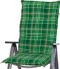 Auflage Hochlehner Milano 2395 grün-braun kariert 120x49x6 Produktbild-Vorschau 2