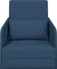 vidaXL Sofa rozkładana niebieska 65 x 80 x 83 cm tkanina Podgląd zdjęcia produktu 5
