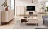 Wohnzimmer-Set Wohnwand Dast 5-teilig beige mit Produktbild-Vorschau 1