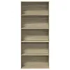 vidaXL Regál Sonoma dub 80x30x189 cm Materiál na báze dreva Náhľad obrázku produktu 2