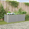 vidaXL Květináč světle šedý 195 x 100 x 75 cm pozinkovaná Náhled obrázku produktu 2