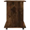 A side view of a wooden roll cabinet on a white background. Anteprima dell’immagine prodotto