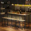 HOMCOM Bartisch Set Bartisch mit Barhocker-Set Esstisch mit Produktbild-Vorschau 7