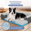ELONEO Orthopedisch hondenbed, maat M - Grijs Productafbeelding-voorbeeld 2