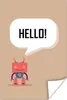MuchoWow® Poster Sprichwörter - Zitate - Hallo! - Roboter - Produktbild-Vorschau 1