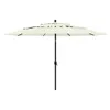 vidaXL Sonnenschirm mit Aluminium-Mast 3-lagig Sandfarbe Produktbild-Vorschau 8