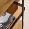 sweeek - Bücherregal aus Glas, Holzdekor und Stahl mit 5 Produktbild-Vorschau 4