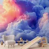 Vlies Fototapete - Clouds Like Painted: Artistic Brushes of Produktbild-Vorschau 1