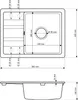 Granitan | Granitový dřez PAROS - 580x440 mm - černý - Náhled obrázku produktu 4
