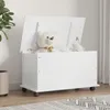 vidaXL Truhe mit Rollen ALTA Weiß 73x39,5x43 cm Massivholz Produktbild-Vorschau 9