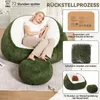 HOMMPA Jednoosobové křeslo s polštářem a podnožkou, rozměry Náhled obrázku produktu 8