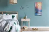 Leinwand Uhr Küche Wohnzimmer Bild Kunstdruck 30x60 Gemälde Produktbild-Vorschau 4