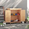 Outsunny Armoire de Jardin sur Pied Double Porte étagère et Voir les images du produit 7