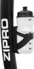 A close-up of a water bottle attached to a black fitness bike frame. Produktbild-Vorschau