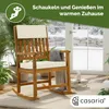 CASARIA® Schaukelstuhl Gartenstuhl Holz Creme 160kg Produktbild-Vorschau 5