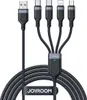 Cavo USB 4 in 1 - Ricarica e Trasferimento Dati 1,2m - Nero Anteprima dell’immagine prodotto 1