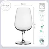 IMPERIAL glass eckige Wassergläser mit Stiel 4er Set - Produktbild-Vorschau 4