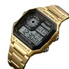 SKMEI Sport Edelstahl Herrenuhr 5ATM wasserdicht Digital Produktbild-Vorschau 4