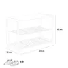 Offener Schuhschrank 2 Regale 1 Regal für 8 Paar Schuhe aus Produktbild-Vorschau 11