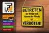 Blechschild Warnschild 18x12cm Betreten der Weide verboten Produktbild-Vorschau 4