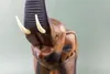 Elefant laufend, Holz-Elefant mit erhobenen Rüssel, Produktbild-Vorschau 8