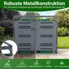 COSTWAY: ripostiglio per bidoni della spazzatura da 2x120 Anteprima dell’immagine prodotto 2