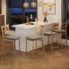 Barhocker 4er Set Sitzhöhe 56 cm Metall X Rückenlehne Produktbild-Vorschau 4