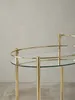Design Servierwagen Gold 67x79 cm Mobile Mini Bar, Produktbild-Vorschau 5