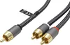 Goobay 65300, 2 x RCA, Samec, RCA, Samec, 2 m, Černá, Náhled obrázku produktu 1