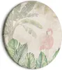 Italienischer Leinwand Rundes Bild - Birds wading among Produktbild-Vorschau 1