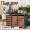 Kontejner na odpadky pro 3 kontejnery, s dřevěným Náhled obrázku produktu 2