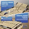 Coemo 7-Zonen Lattenrost PREMIUM 80x200 cm Kopf-Fußteil Produktbild-Vorschau 6