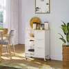 HOMCOM kuchyňský vozík, servírovací vozík se 3 zásuvkami, Náhled obrázku produktu 2